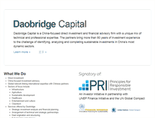 Tablet Screenshot of daobridgecapital.com